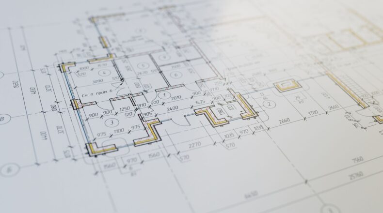 detailed architectural blueprint of a facility layout