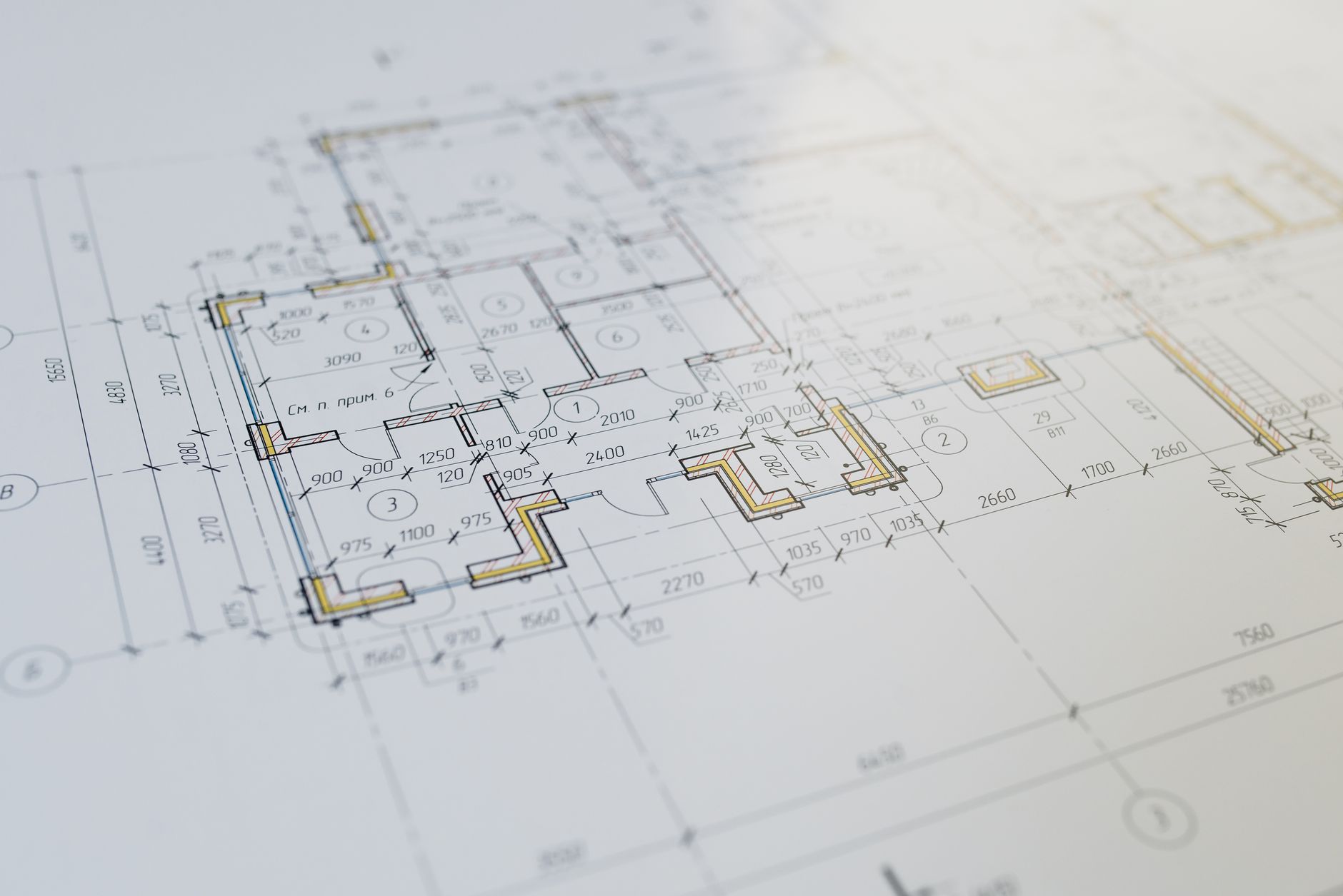 detailed architectural blueprint of a facility layout